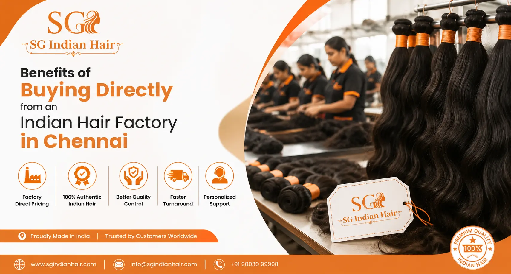 Benefits of Buying Directly from an Indian Hair Factory in Chennai